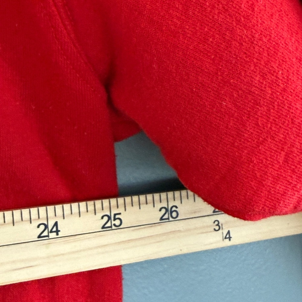 Vintage 90s San Francisco Quarter Zip Sweatshirt Men's XL Red Embroidered Retro - Picture 6 of 8
